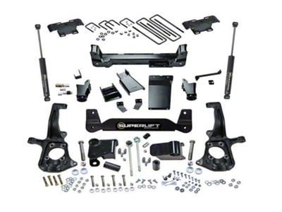 SuperLift 6-Inch Knuckle Suspension Lift Kit with SuperLift Shocks (11-19 4WD Silverado 2500 HD SRW w/o MagneRide)