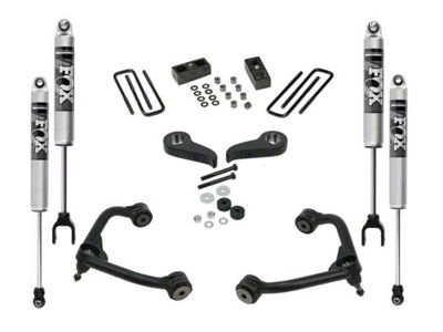 SuperLift 3-Inch Suspension Lift Kit with Fox Shocks (20-25 Silverado 3500 HD w/o Overload Leaf Springs)