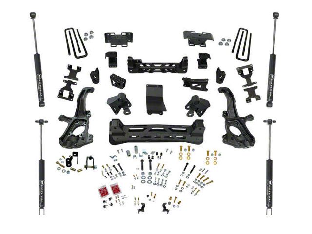 SuperLift 6-Inch Knuckle Suspension Lift Kit with Shadow Shocks (20-24 Silverado 3500 HD SRW w/o MagneRide)