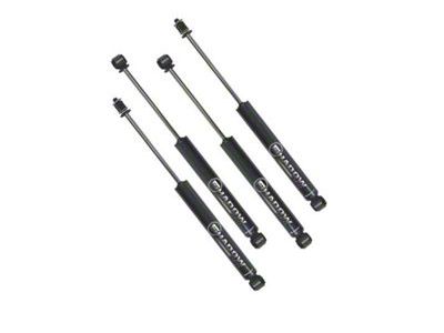 SuperLift Shadow Series Front and Rear Shocks for 6 to 7.50-Inch Lift (07-10 4WD Silverado 3500 HD)
