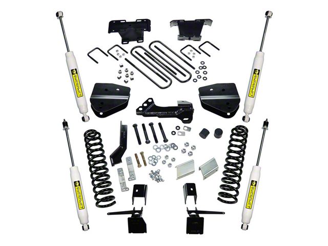 SuperLift 4-Inch Spacer Suspension Lift Kit with Superide Shocks (17-22 4WD 6.7L Powerstroke F-250 Super Duty)