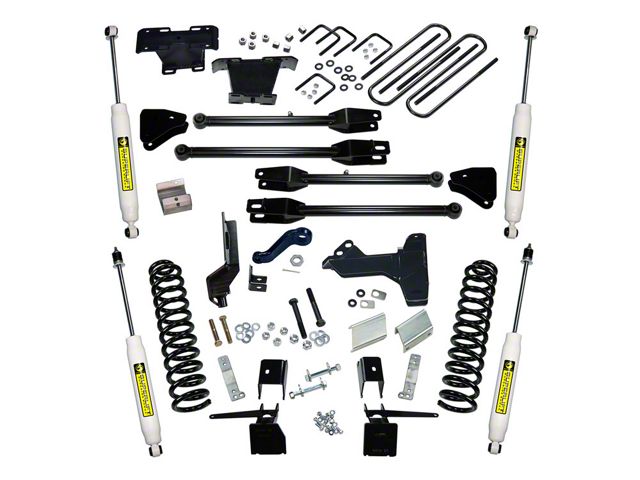 SuperLift 6-Inch 4-Link Suspension Lift Kit with Superide Shocks (17-22 4WD 6.7L Powerstroke F-250 Super Duty)