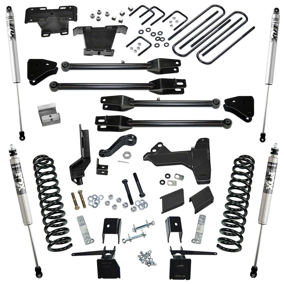 SuperLift F250 Super Duty 6Inch 4Link Suspension Lift Kit with FOX Shocks K171F (1722 4WD 6
