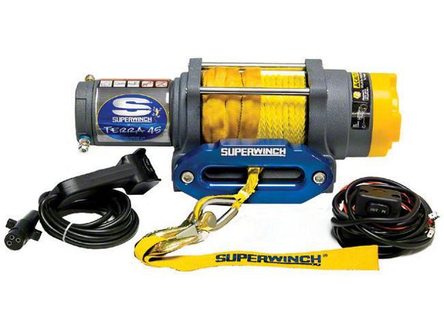 Superwinch 4,500 lb. Terra 45SR Winch with Synthetic Rope (Universal; Some Adaptation May Be Required)