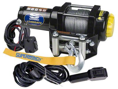 Superwinch 4,000 lb. LT4000 Winch with Steel Cable (Universal; Some Adaptation May Be Required)