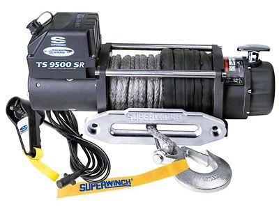 Superwinch 9,500 lb. Tiger Shark 9500 Winch with Synthetic Rope (Universal; Some Adaptation May Be Required)