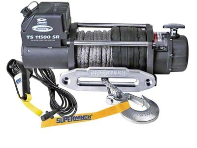 Superwinch 11,500 lb. Tiger Shark 11500 Winch with Synthetic Rope (Universal; Some Adaptation May Be Required)