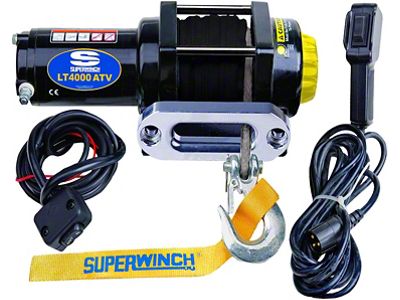 Superwinch 4,000 lb. LT4000 Winch with Synthetic Rope (Universal; Some Adaptation May Be Required)