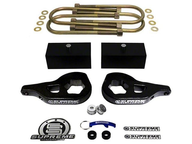 Supreme Suspensions 1 to 3-Inch Front / 1-Inch Rear Pro Suspension Lift Kit (02-05 4WD RAM 1500)