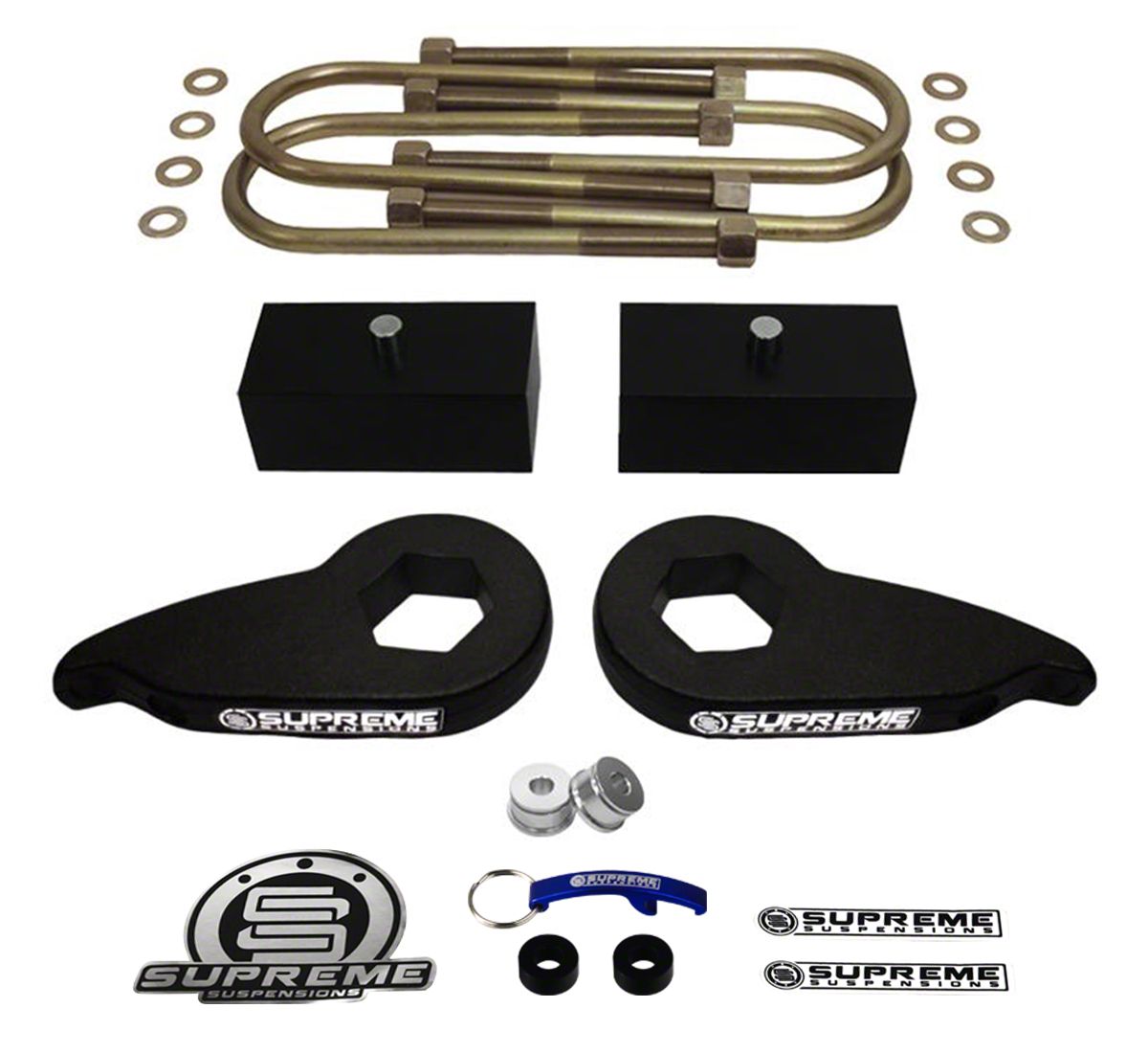 Supreme Suspensions 1 to 3-Inch Front / 1-Inch Rear Pro Suspension Lift Kit (97-03 4WD F-150)