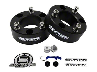 Supreme Suspensions 2-Inch Pro Billet Front Strut Spacer Leveling Kit (07-18 Sierra 1500, Excluding 14-18 Denali)