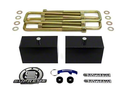 Supreme Suspensions 3-Inch Pro Billet Rear Lift Blocks (02-08 RAM 1500, Excluding Mega Cab)