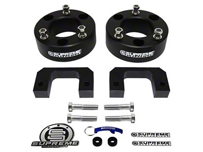 Supreme Suspensions 3.50-Inch Pro Billet Front Strut Spacer Leveling Kit (07-18 Sierra 1500, Excluding 14-18 Denali)