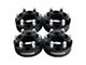 Supreme Suspensions 1.50-Inch Pro Billet Hub and Wheel Centric Wheel Spacers; Black; Set of Four (15-24 F-150)