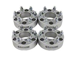 Supreme Suspensions 1.50-Inch Pro Billet Hub and Wheel Centric Wheel Spacers; Silver; Set of Four (04-14 F-150)