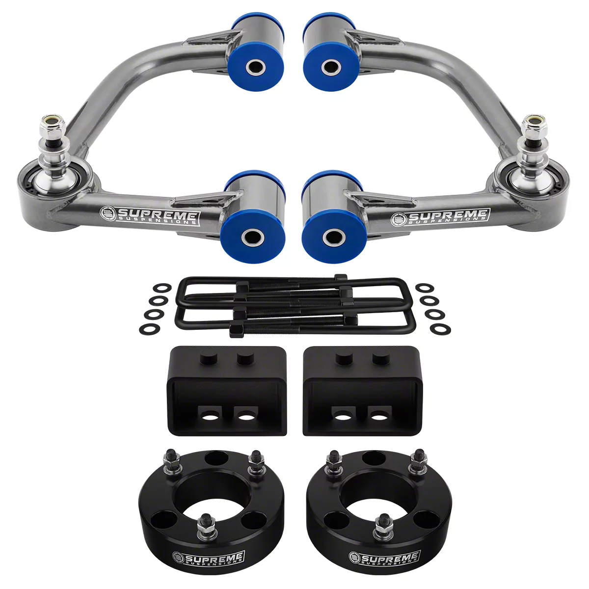 Supreme Suspensions 3-Inch Front / 1.50-Inch Rear Pro Suspension Lift Kit (04-08 4WD F-150)