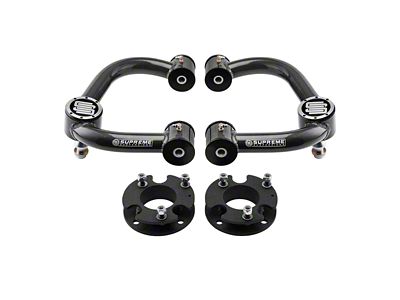 Supreme Suspensions 3-Inch Pro Billet Strut Spacers; Black (14-25 F-150, Excluding Raptor)