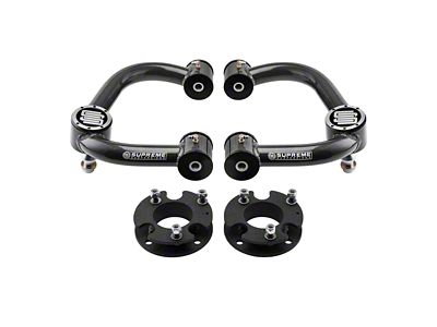 Supreme Suspensions 3-Inch Pro Billet Strut Spacers; Black (14-24 F-150, Excluding Raptor)