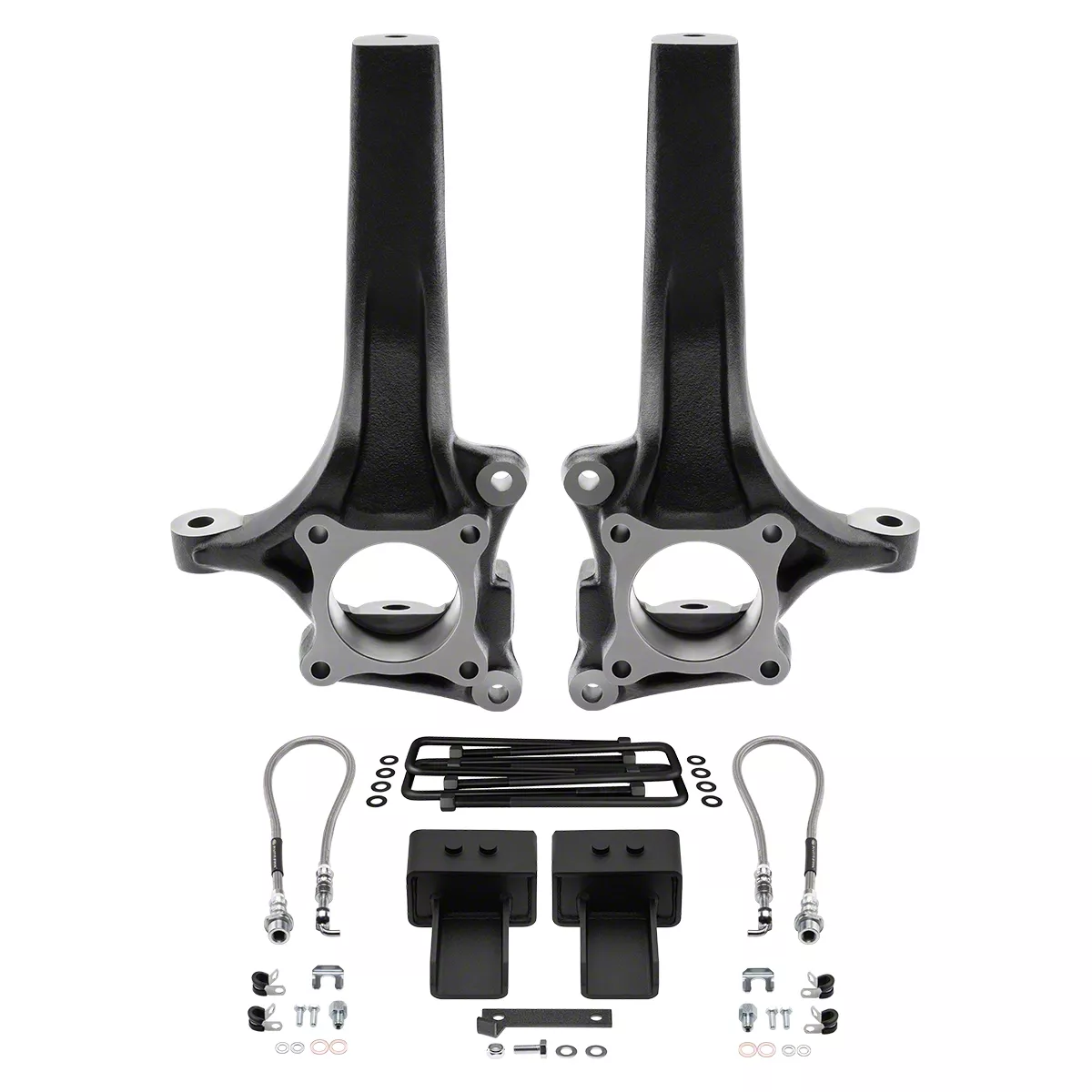 Supreme Suspensions 4.50-Inch Front / 3-Inch Rear Spindle Suspension Lift Kit (15-20 2WD F-150)