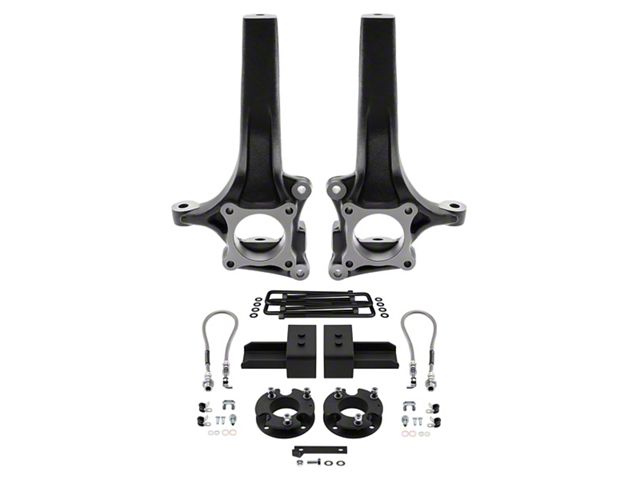 Supreme Suspensions 6.50-Inch Front / 4-Inch Rear Spindle Suspension Lift Kit (15-20 2WD F-150)