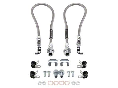 Supreme Suspensions Extended Brake Line Kit; Front (09-20 2WD F-150)