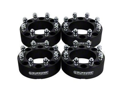 Supreme Suspensions 1.50-Inch Pro Billet Wheel Spacers; Black; Set of Four (11-24 F-250 Super Duty)