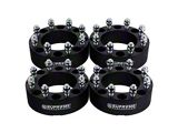 Supreme Suspensions 2-Inch Pro Billet Wheel Spacers; Black; Set of Four (05-25 F-250 Super Duty)