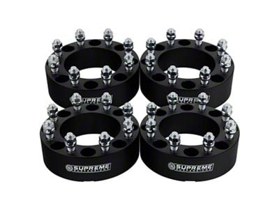 Supreme Suspensions 1.50-Inch Pro Billet Wheel Spacers; Black; Set of Four (11-24 F-350 Super Duty SRW)