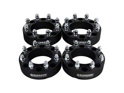 Supreme Suspensions 1.50-Inch Pro Billet Wheel Spacers; Black; Set of Four (11-24 F-350 Super Duty)