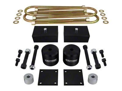Supreme Suspensions 2-Inch Front / 1-Inch Rear Pro Billet Suspension Lift Kit (11-24 4WD F-350 Super Duty w/ Factory Overload Springs)