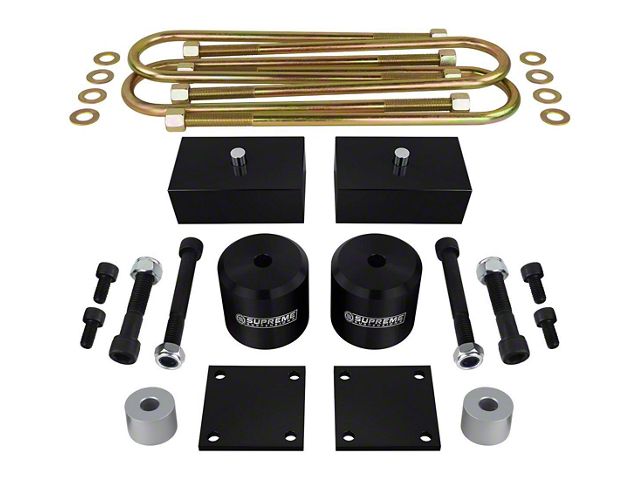 Supreme Suspensions 2-Inch Front / 1-Inch Rear Pro Billet Suspension Lift Kit (11-24 4WD F-350 Super Duty w/ Factory Overload Springs)