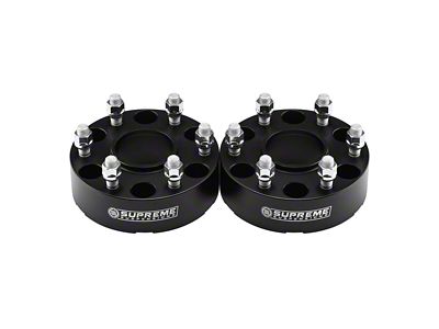 Supreme Suspensions 1.50-Inch Pro Billet Hub Centric Wheel Spacers; Black; Set of Two (19-24 RAM 1500)