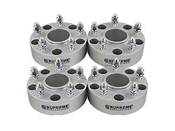 Supreme Suspensions 1.50-Inch Pro Billet Hub and Wheel Centric Wheel Spacers; Silver; Set of Four (12-18 RAM 1500)