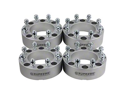 Supreme Suspensions 1.50-Inch Pro Billet Wheel Spacers; Silver; Set of Four (06-08 RAM 1500 Mega Cab)