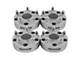 Supreme Suspensions 2-Inch Pro Billet Hub and Wheel Centric Wheel Spacers; Silver; Set of Four (02-11 RAM 1500, Excluding Mega Cab)