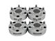 Supreme Suspensions 2-Inch Pro Billet Hub and Wheel Centric Wheel Spacers; Silver; Set of Four (12-18 RAM 1500)
