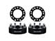 Supreme Suspensions 1.50-Inch PRO Billet 8 x 165.1mm to 8 x 180mm Wheel Adapters; Black; Set of Four (10-14 RAM 2500)