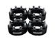 Supreme Suspensions 2-Inch PRO Billet 8 x 165.1mm to 8 x 180mm Wheel Adapters; Black; Set of Four (10-14 RAM 3500)