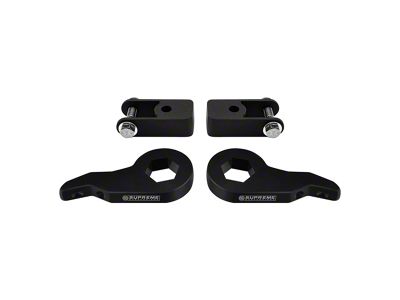 Supreme Suspensions 1 to 3-Inch Front Max Torsion Key Leveling Kit with Shock Extenders (00-06 4WD Sierra 1500)