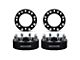 Supreme Suspensions 1.50-Inch PRO Billet 8 x 165.1mm to 8 x 180mm Wheel Adapters; Black; Set of Four (07-10 Sierra 2500 HD)