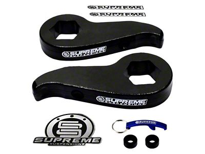 Supreme Suspensions 1 to 3-Inch Front Max Torsion Key Leveling Kit (11-19 Silverado 2500 HD)