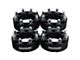 Supreme Suspensions 2-Inch Pro Billet Hub and Wheel Centric Wheel Spacers; Black; Set of Four (11-17 Silverado 3500 HD SRW)