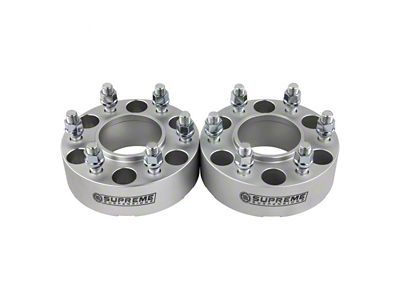 Supreme Suspensions 1.50-Inch Pro Billet Hub Centric Wheel Spacers; Silver; Set of Two (07-20 Tahoe)