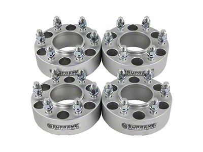 Supreme Suspensions 1.50-Inch Pro Billet Hub Centric Wheel Spacers; Silver; Set of Four (07-20 Tahoe)