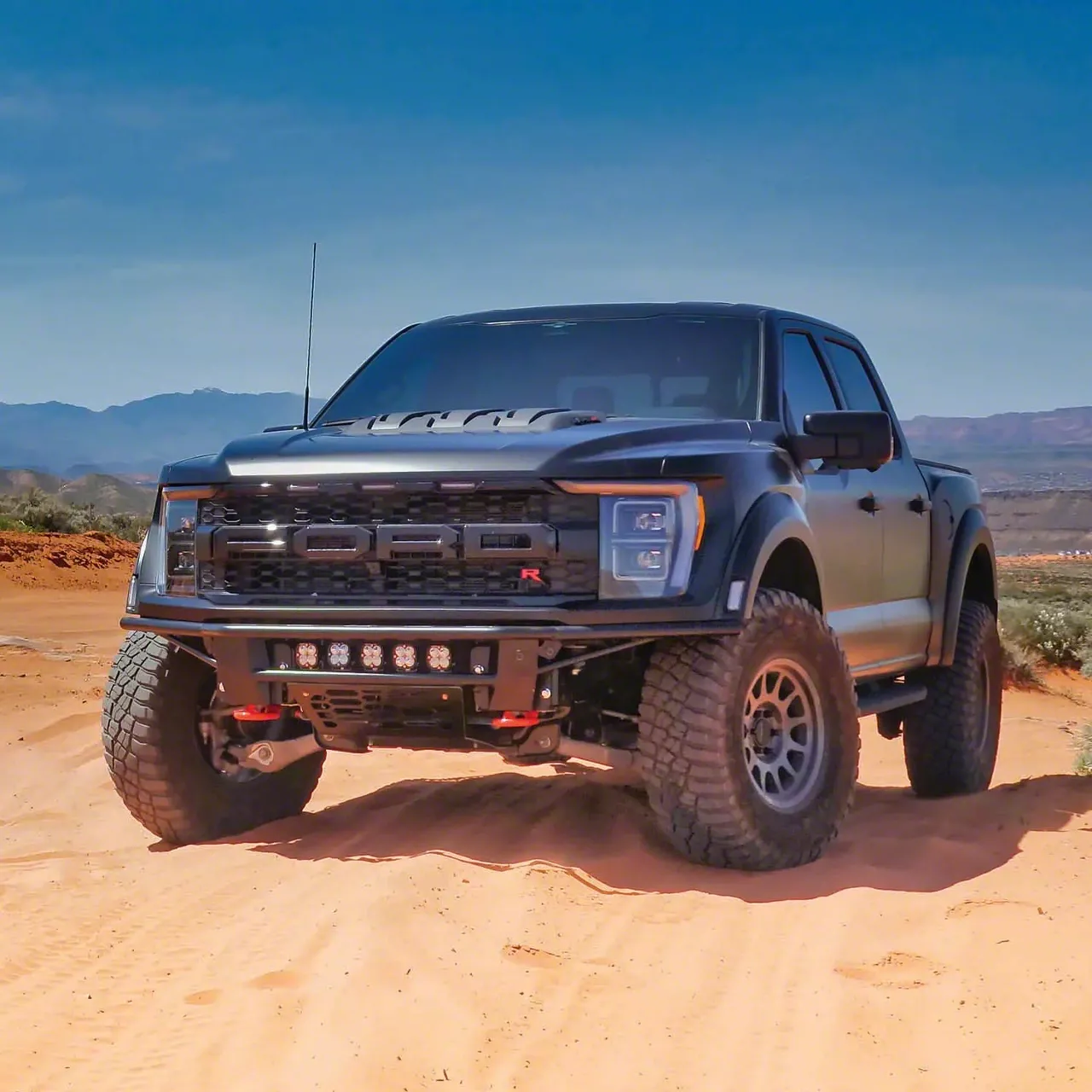 SVC Offroad Baja Flush Bolt-On Front Bumper; Black (21-23 F-150 Raptor)