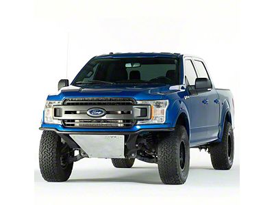 SVC Offroad Baja Smurf Front Bumper with Light Hoop; Black (10-14 F-150 Raptor)