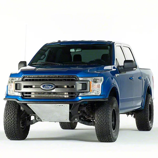 SVC Offroad Baja Smurf Front Bumper with Light Hoop; Black (21-23 F-150 Raptor)