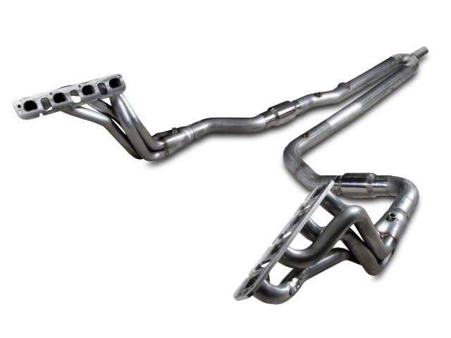 Stainless Works 1-3/4-Inch Headers with Catted Y-Pipe; Factory Connect (09-18 5.7L RAM 1500 Quad Cab, Crew Cab)