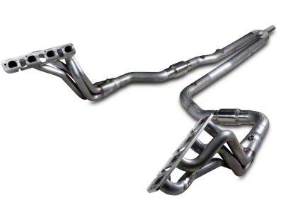 Stainless Works 1-7/8-Inch Headers with Catted Y-Pipe; Factory Connect (09-18 5.7L RAM 1500 Quad Cab, Crew Cab)