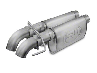 Stainless Works Dump Style Dual Exhaust System with Chambered Turbo Mufflers; Performance Connect; Turn Down (10-14 6.2L F-150 Raptor SuperCab)